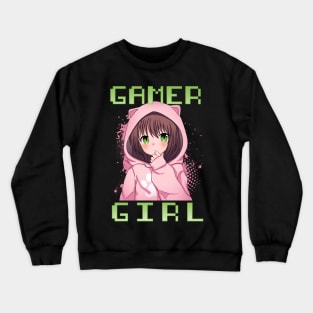 Gamer Girl Anime Cosplay Crewneck Sweatshirt